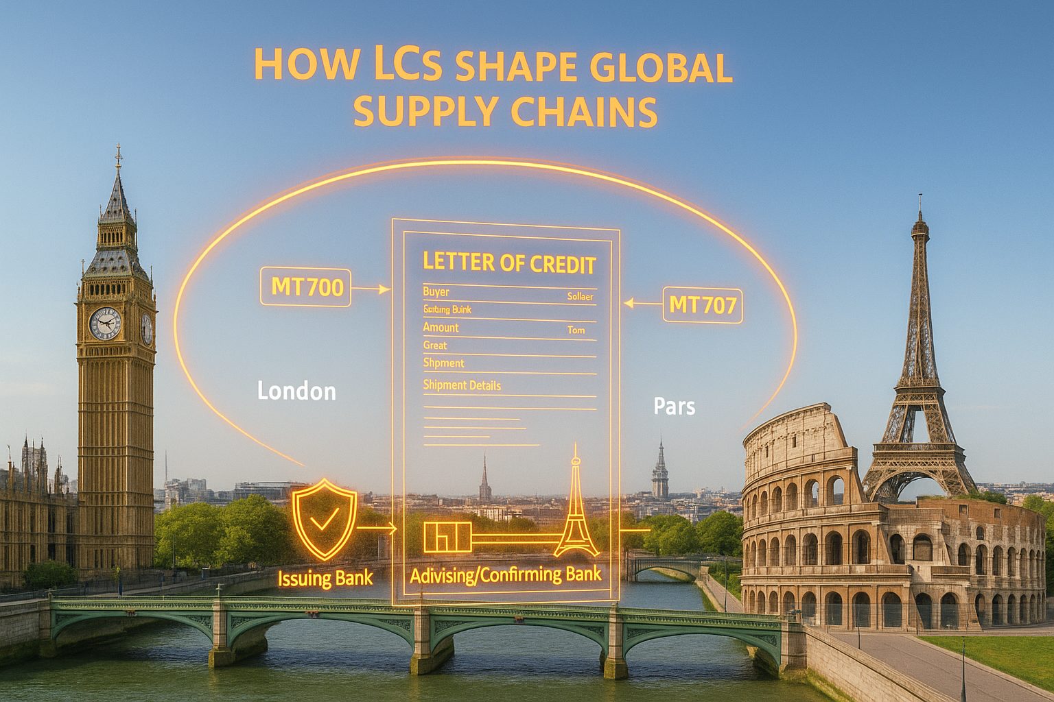 Illustration for the article How Letters of Credit Shape Global Supply Chains: The Unseen Architecture Behind International Trade