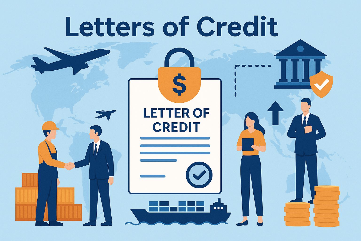 Illustration for the article Letter of Credit: The Foundation of Secure International Trade